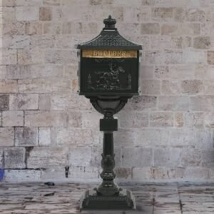 Pašto dėžutė, aliuminis, vintažinio stil., nerūdijanti, žalia 3 8718475601258 m en hd 1