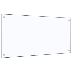 vidaXL Virtuvės sienelė, skaidri, 100x50 cm, grūdintas stiklas