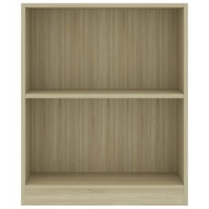 Lentyna knygoms, ąžuolo spalvos, 60x24x74,5cm, mediena 10 8719883787626 g en hd 2