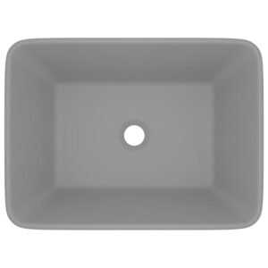 Prabangus praustuvas, matinis pilkas, 41x30x12cm, keramika 5 8720286037539 g en hd 1