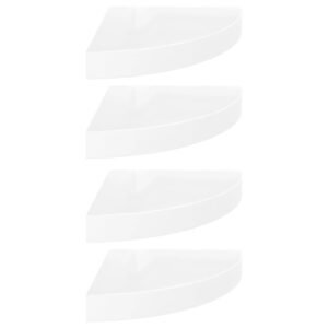 Pakabinamos kampinės lentynos, 4vnt., baltos, 25x25x3,8cm, MDF 4 8720286075197 a en hd 1