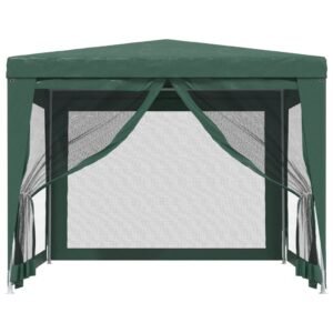 Proginė palapinė su 4 tinklinėmis sienomis, žalia, 3x3m, HDPE 5 8720287021834 g en hd 1