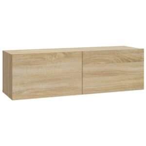 Sieninės televizoriaus spintelės, 4vnt., ąžuolo, 100x30x30cm 6 8720287103387 g en hd 2