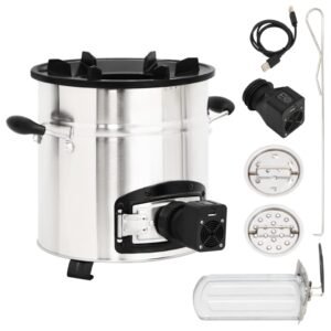 Krosnelė su ventiliatoriumi, sidabrinė, 35,5x26x28cm, plienas 3 8720287202561 a en hd 1