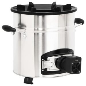 Krosnelė su ventiliatoriumi, sidabrinė, 35,5x26x28cm, plienas 4 8720287202561 g en hd 1