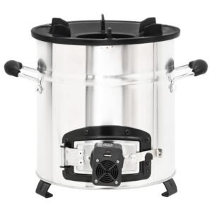 Krosnelė su ventiliatoriumi, sidabrinė, 35,5x26x28cm, plienas 5 8720287202561 g en hd 2