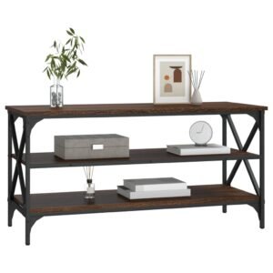 Televizoriaus spintelė, ruda ąžuolo, 100x40x50cm, mediena 6 8720845718268 g en hd 2