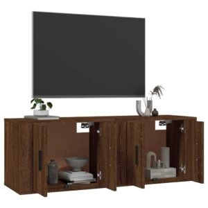 Sieninės TV spintelės, 2vnt., rudos ąžuolo, 57x34,5x40cm 5 8720845898250 g en hd 1