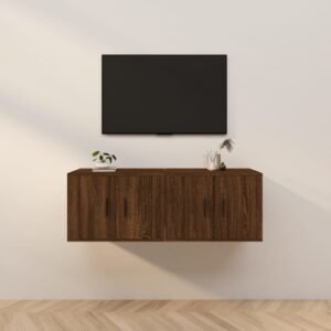 Sieninės TV spintelės, 2vnt., rudos ąžuolo, 57x34,5x40cm 3 8720845898250 m en hd 1