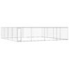 vidaXL Lauko voljeras šunims, 760x760x185cm, galvanizuotas plienas