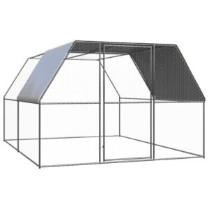 vidaXL Lauko narvas viščiukams, 3x4x2m, galvanizuotas plienas