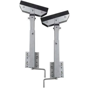 Valties priekabos atramų su skersiniais rinkinys, 2vnt., 63–88cm